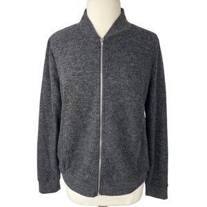 Liz Claiborne Gray Zip-Up Cardigan